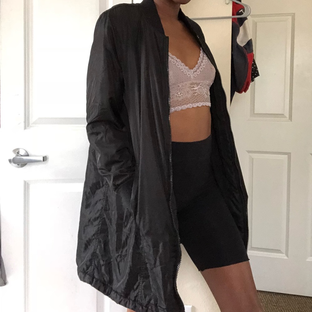 Longline Black Jacket